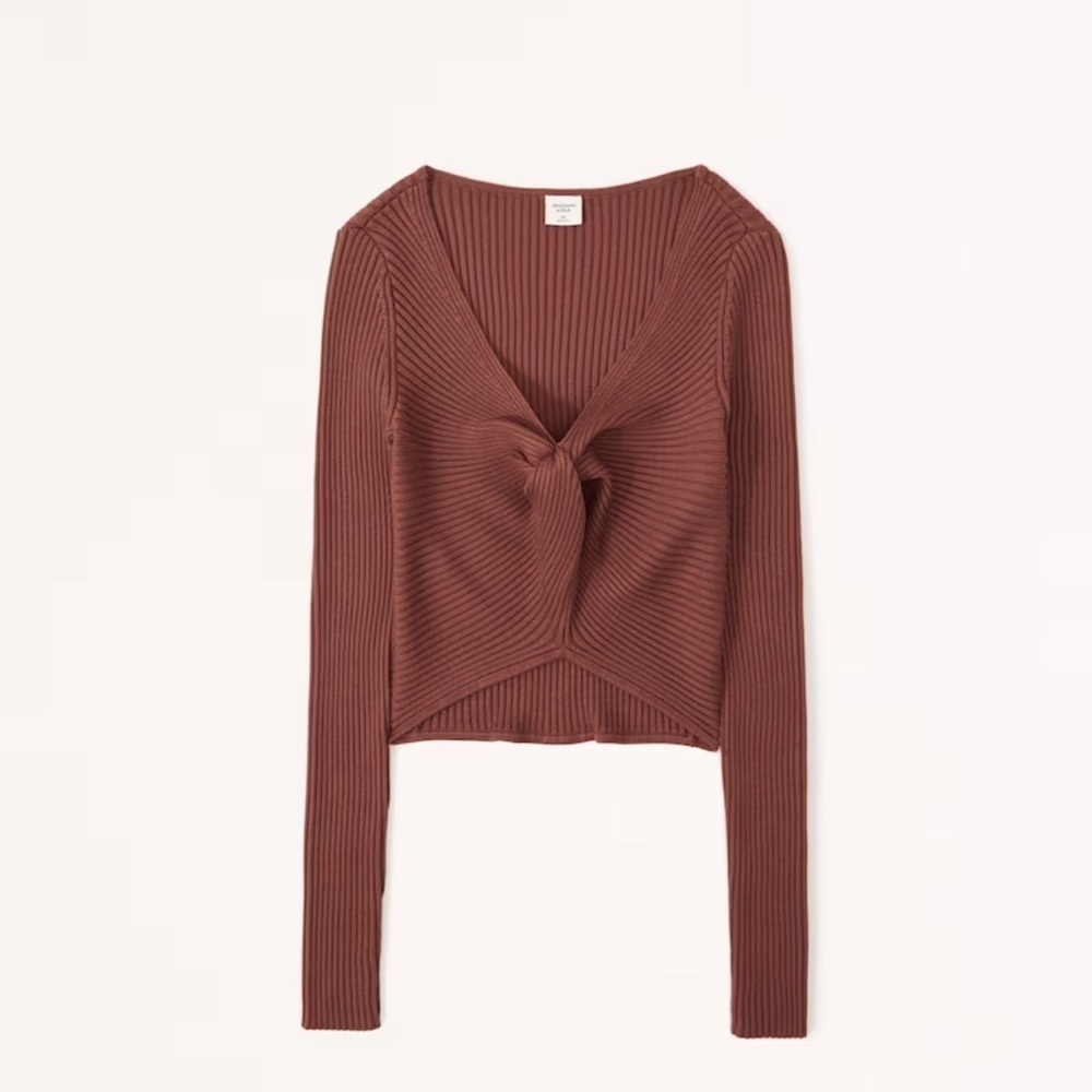 Women twist front sweater top